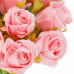 Springos Umělá kytice z 12 růží - růžové květy - 26 cm