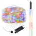 Vánoční led světelná mikro řetěz venkovní + programator - andělská vlasy 15 linek - 300led - 2m multicolour