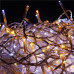 Vánoční led světelná záclona vnější - programy - časovač + dálkový ovladač - 1000led - 40m studená + teplá bílá