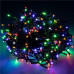 Vánoční led světelný řetěz vnější FLASH - ke spojování - 300led - 15m - multicolour
