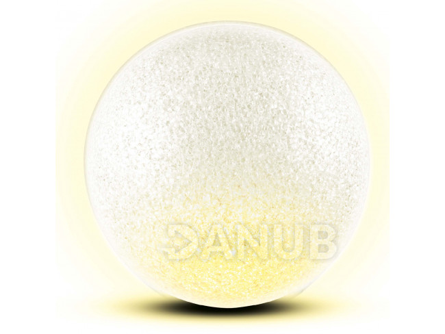 Dekorace, EVA koule, 2 teplé bílé LED, Ø20 cm