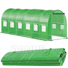 Náhradní kryt na tunelový skleník - fólie - 6x3x2 m - UV-4 - 140g/m - zelená