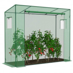 Springos Fóliový zahradní skleník UV4 - 130g/m2 - 2x1,7x0,8 m - zelený