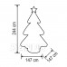 Nafukovací vánoční stromek - 244cm