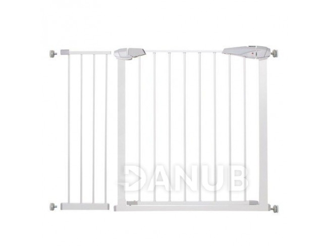 SPRINGOS Bezpečnostní bariérová zábrany pro schody a dveře - bílá - 76-113 cm