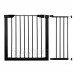 SPRINGOS Bezpečnostní bariérová zábrana pro schody a dveře - černá - 75-110 cm