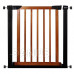 SPRINGOS Bezpečnostní bariérová zábrany pro schody a dveře - černohnědá - 75-103 cm