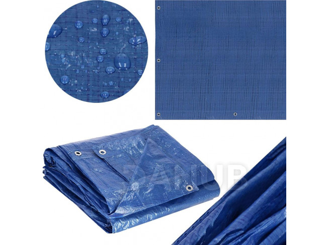 Hrubá ochranná plachta 3x4 m - 60g/m2 - modrá