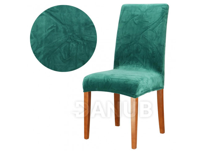 SPRINGOS Návlek na židli univerzální - zelený samet