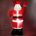 Springos Samonafukovací Santa Claus s LED osvětlením - vnější - 180 cm