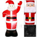 Springos Samonafukovací Santa Claus s LED osvětlením - vnější - 180 cm