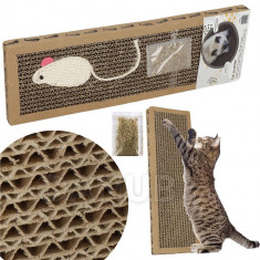 Springos Škrábadlo pro kočku - vzor myš - kartonové