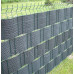 Stínící plotová páska polyratanová - 19cm x 2,55m - 1300g/m2 - barva ocel