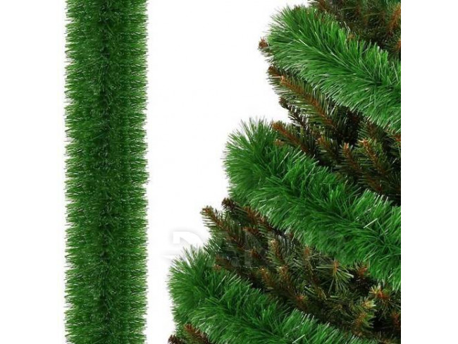 Vianočná girlanda - zelená - 6m - priemer 15 cm