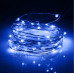 Vánoční LED světelná mikro řetěz na baterie - 50LED - 4,9M Modrá