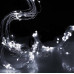 Vánoční LED světelná mikro řetěz venkovní + programator - andělské vlasy 15 linek - 300LED - 2M Studená Bílá