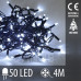 Vánoční LED světelný řetěz vnitřní - 50LED - 4M Studená Bílá