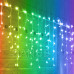 Vánoční LED světelná záclona vnější - programy - časovač - 300LED - 10M Multicolour