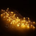 Vánoční led světelná záclona vnější - hvězdy - 70led - 2m teplá bílá