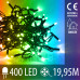 Vánoční LED světelný řetěz venkovní - 400LED - 19,95M Multicolour