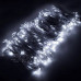 Vánoční LED světelná záclona na spojování venkovní - závěs - programy - 306LED - 3x3m Studená bílá