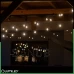 Solární zahradní girlanda 40x LED ozdobné kuličky 19,55m