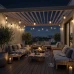 Solární zahradní girlanda 15x LED ozdobné žárovky 10,4m 2700K teplá + dálkové ovládání SOLENA LUMILED