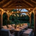 Venkovní solární girlanda 22x LED ozdobné žárovky 15m 2700K teplá IP65 SOLLIS 2 Lumiled