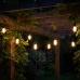 Solární zahradní girlanda 15x LED plamen dekorativní světla 15m 1800K teplá FLAME LUMILED