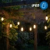 Solární zahradní girlanda 15x LED plamen dekorativní světla 15m 1800K teplá FLAME LUMILED
