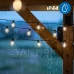Solární zahradní girlanda 30x LED dekorační kuličky 15, 05m 2700K teplá bílá + dálkové Lumiled