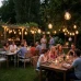 Solární girlanda zahradní 30x LED dekorativní žárovka 10,7m 2700K teplá LUMILED