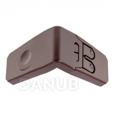 Dětská pojistka na nábytek rohová - hnědá