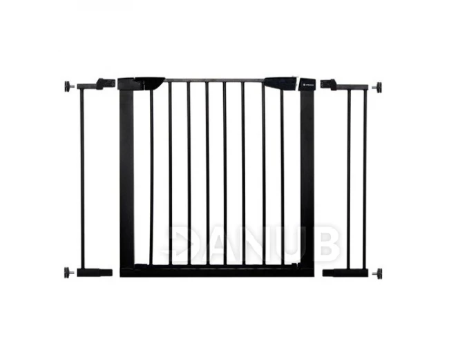 Bezpečnostní bariérová zábrana pro schody a dveře - černá - 75-103cm
