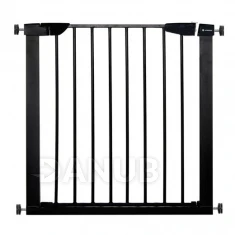 Bezpečnostní bariérová zábrana pro schody a dveře - černá - 75-82 cm