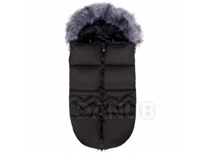 Fusak Luxury Modern s kožešinou 4v1 - 90cm - Černý