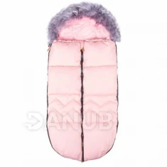 Fusak Luxury Modern s kožešinou 4v1 - 90cm - Růžový