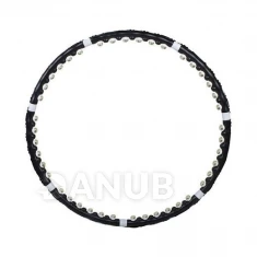 Hula hop Premium masážní s kuličkami - černý - 85cm