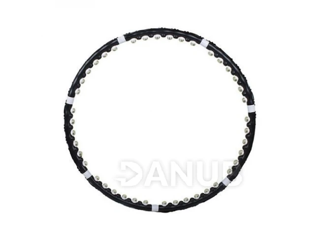 Hula hop Premium masážní s kuličkami - černý - 85cm