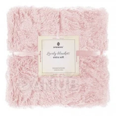 Oboustranná vlněná deka 200x220cm - růžová