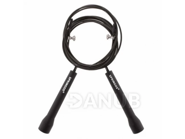 Švihadlo Crossfit nastavitelné černé - 3m