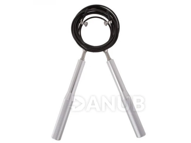 Švihadlo Crossfit nastavitelné stříbrné - 3m