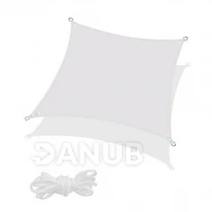 Stínící plachta čtverec 500x500cm - světle-šedá