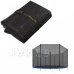 Vnější ochranná síť na trampolínu - 300/305/312 cm - 8 sloupků - černá