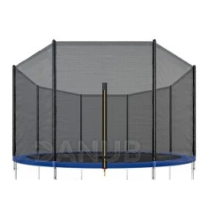 Vnější ochranná síť na trampolínu - 300/305/312 cm - 8 sloupků - černá