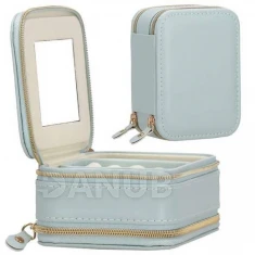 Šperkovnice na zip - světle modrá