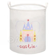 Úložný koš na hračky - zámek na krémové