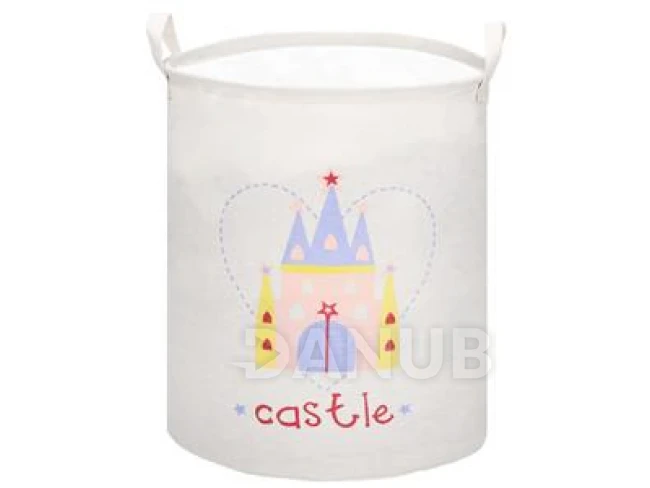 Úložný koš na hračky - zámek na krémové