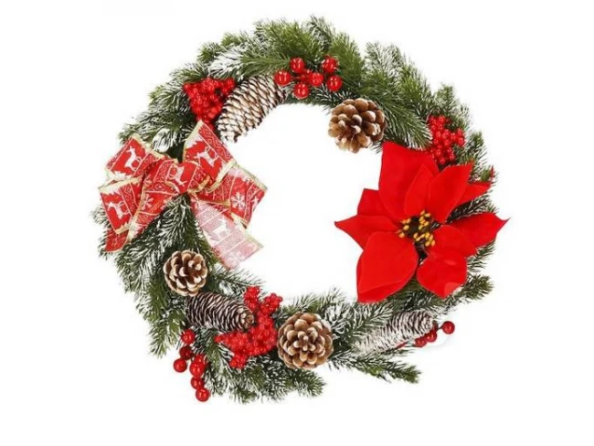 Vánoční věnec na dveře - 40 cm