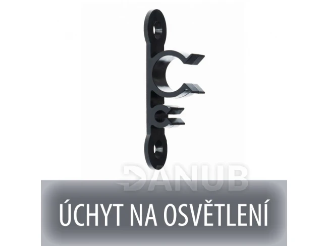 Univerzální plochý úchyt pro vánoční osvětlení